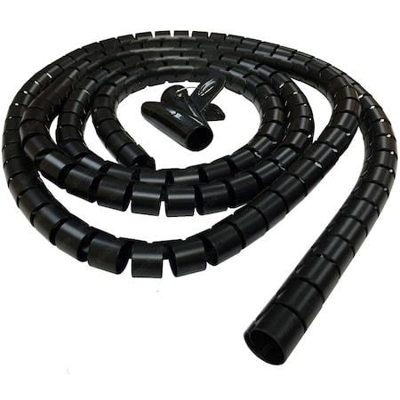 Easy Wrap Cable Manager- 1.25 X 10FT- Black